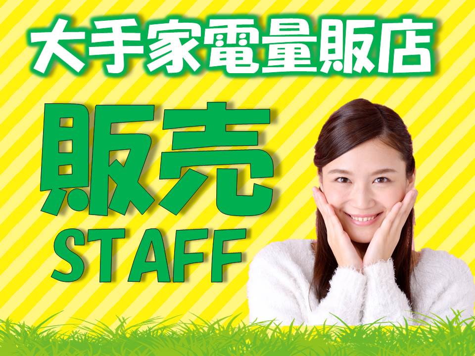 土日祝のみ家電量販店でのAV家電販売スタッフ イメージ