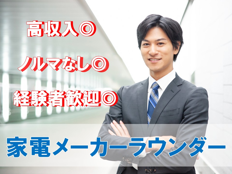 家電メーカーの店舗巡回・販売促進スタッフ イメージ