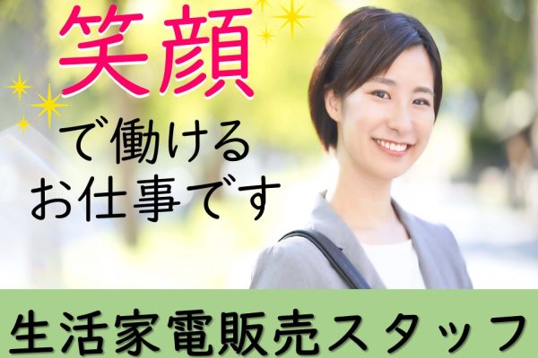 家電量販店の家電販売・ご案内スタッフ イメージ