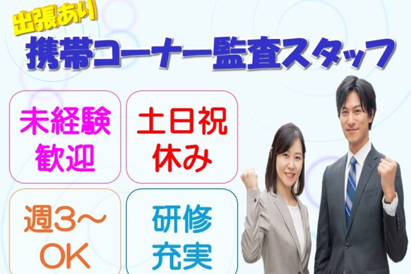 家電量販店スマホコーナーの確認・チェック業務 イメージ