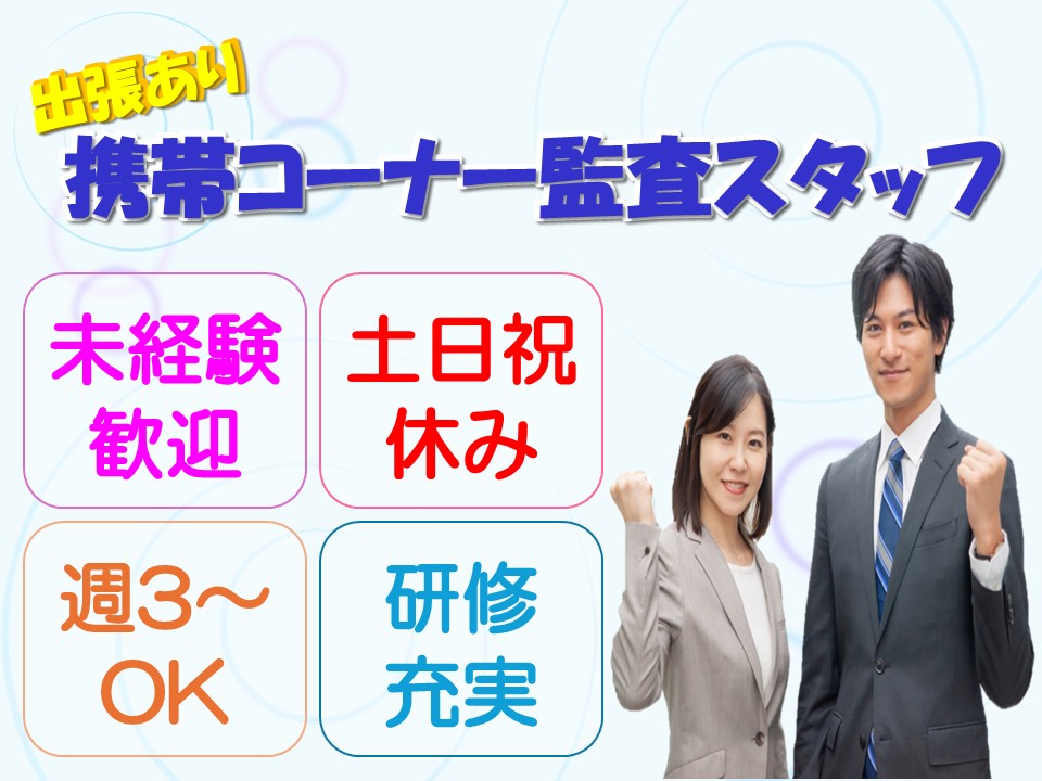 家電量販店スマホコーナーの確認・チェック業務 イメージ