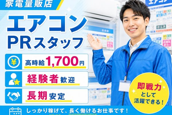 家電量販店エアコンご案内スタッフ イメージ
