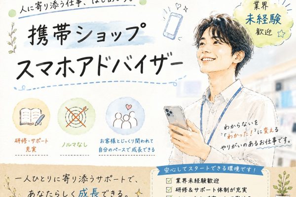 業界未経験OK携帯販売サポートスタッフ イメージ