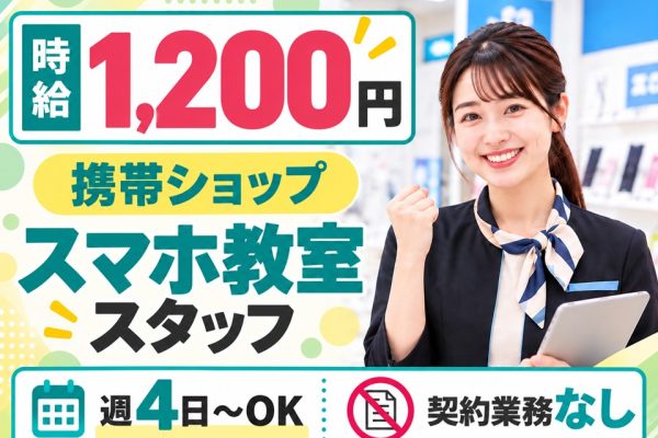 ドコモ/スマホ教室・操作サポートスタッフ イメージ
